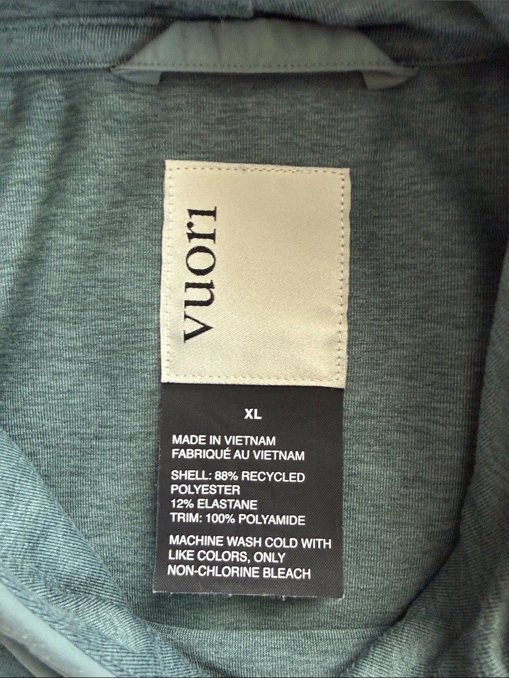 Vuori Sunday Element Hoodie Green Size XL - Picture 9 of 13